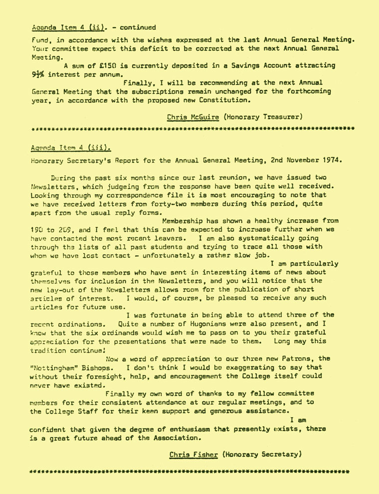 Hugonian Association Directory 1974 page 8