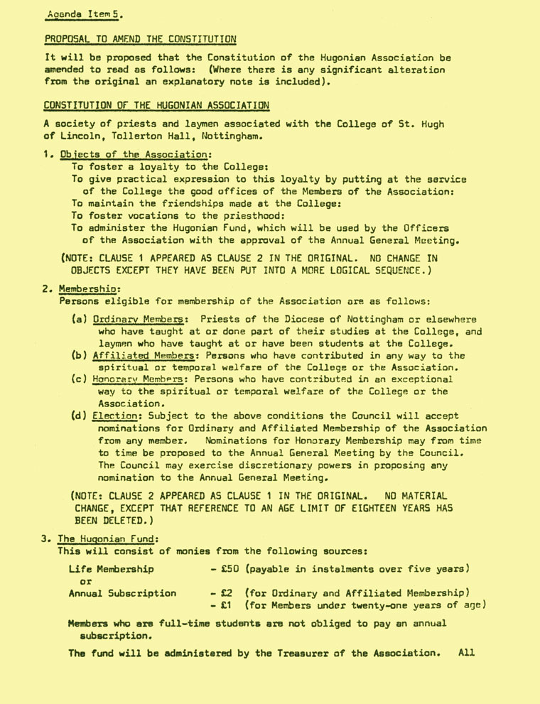 Hugonian Association Directory 1974 page 9