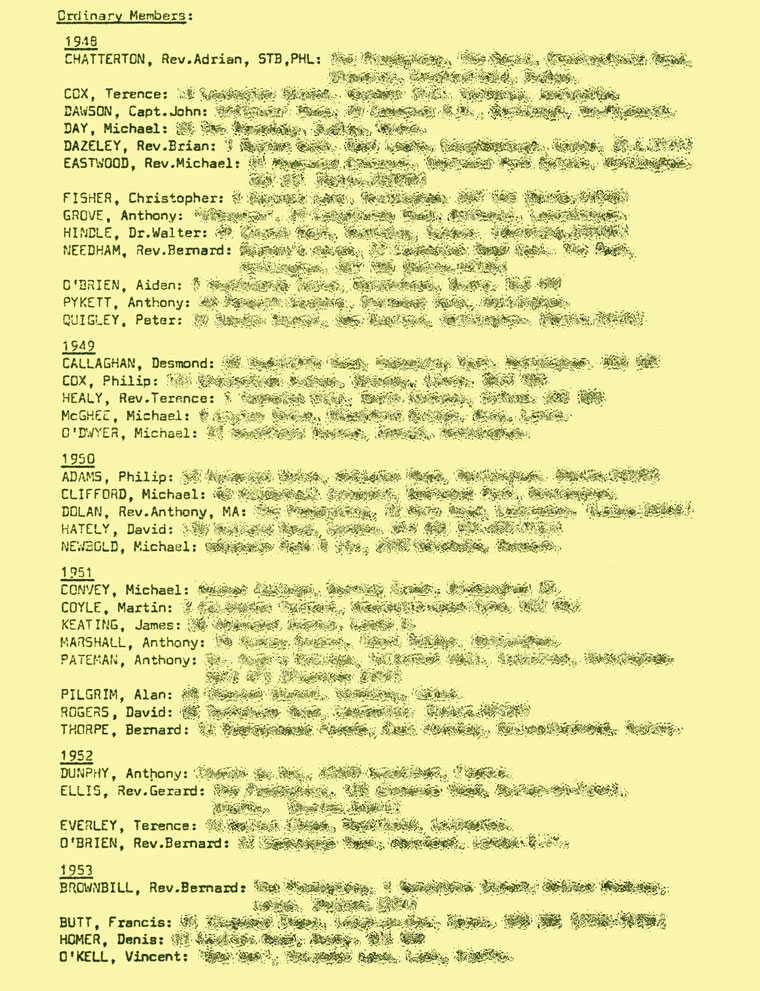 Hugonian Association Directory 1974 page 14