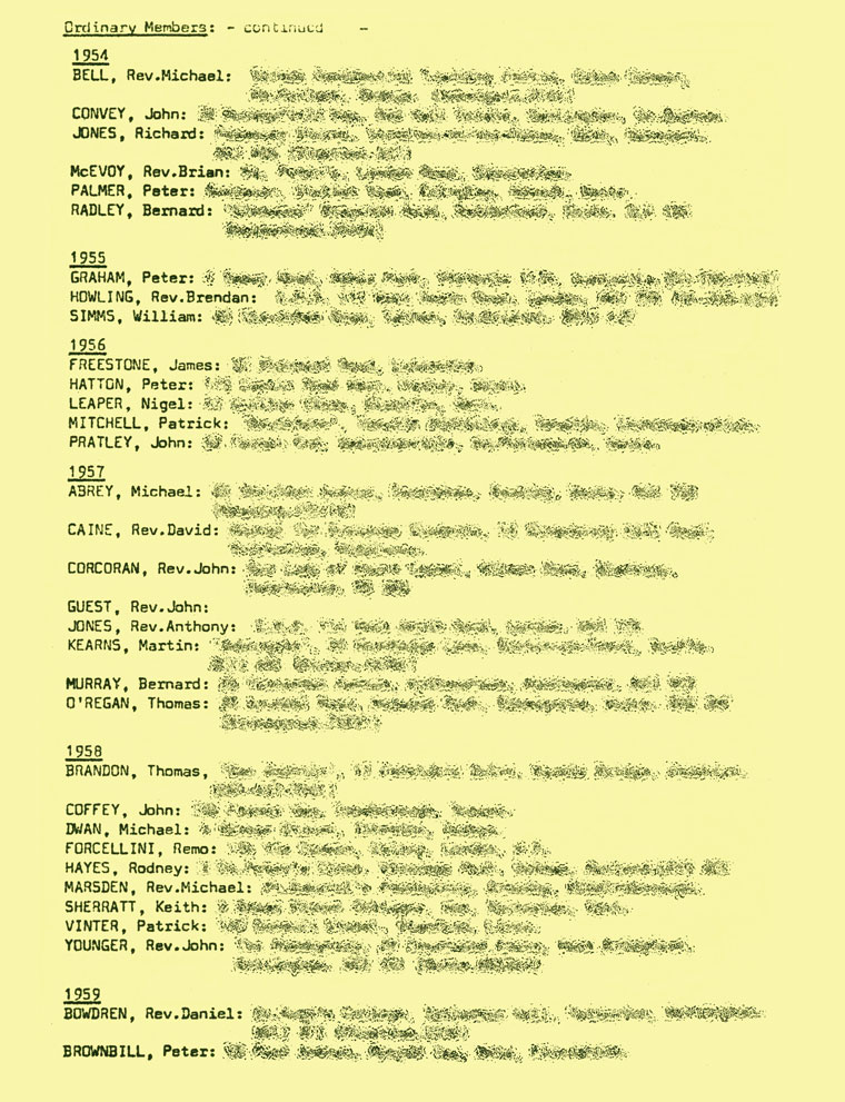Hugonian Association Directory 1974 page 15