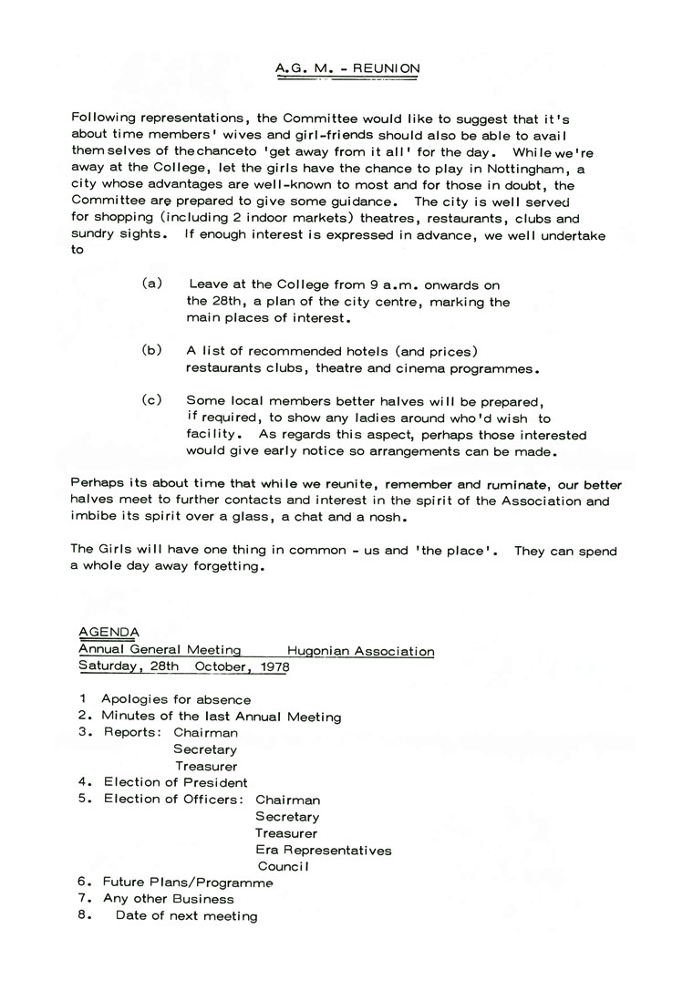 Hugonian Association Newsletter 1978 page 5