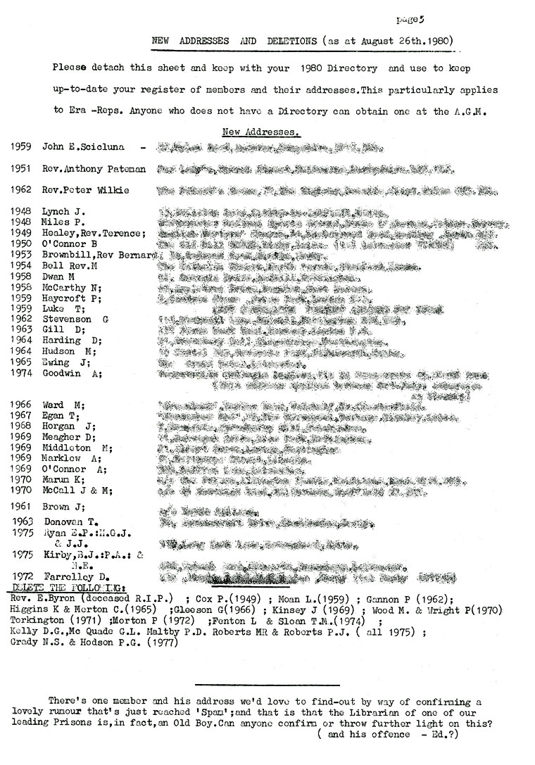 Hugonian Association Summer Circular 1980 page 5