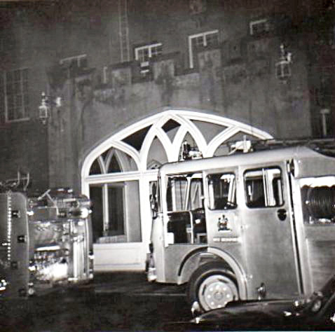 Hall fire, February 1966