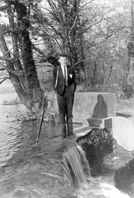 Graham Rogers on the waterfall, April 1966