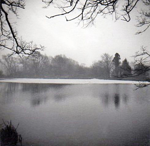 Winter ice from the boathouse, November 1965