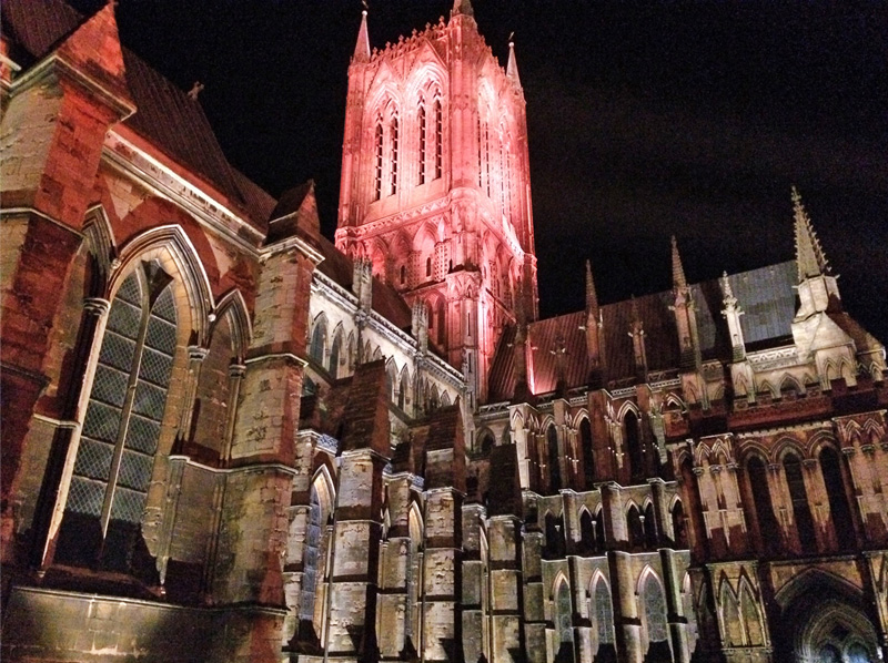 Lincoln Cathedral at Christmas 2019