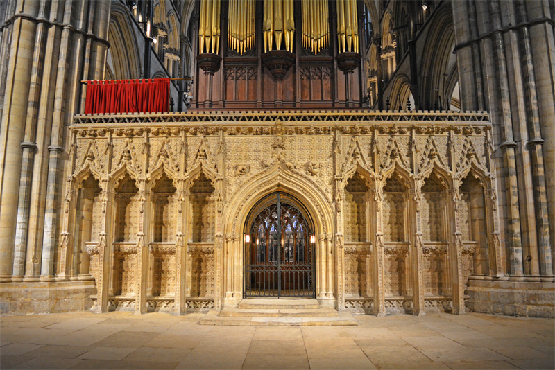 The early 14th-century choir screen